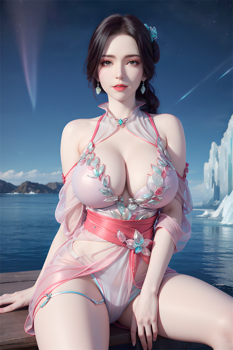 [第二百一十期] [君有云] [即墨花雪 · 系列三] 巨乳薄纱诱惑 [64P]