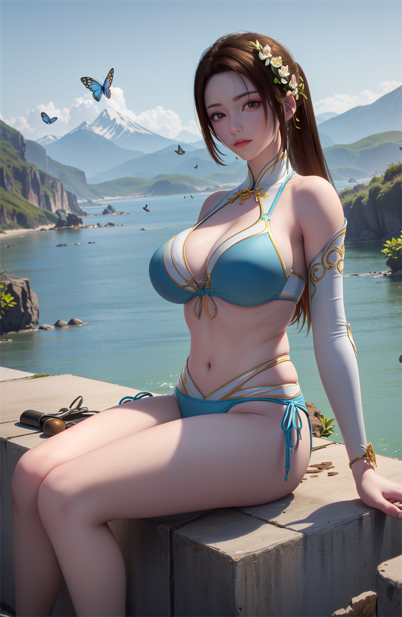 [第四百五十七期] [斗破苍穹] [纳兰嫣然 · 系列一] 海滩比基尼 [17P]