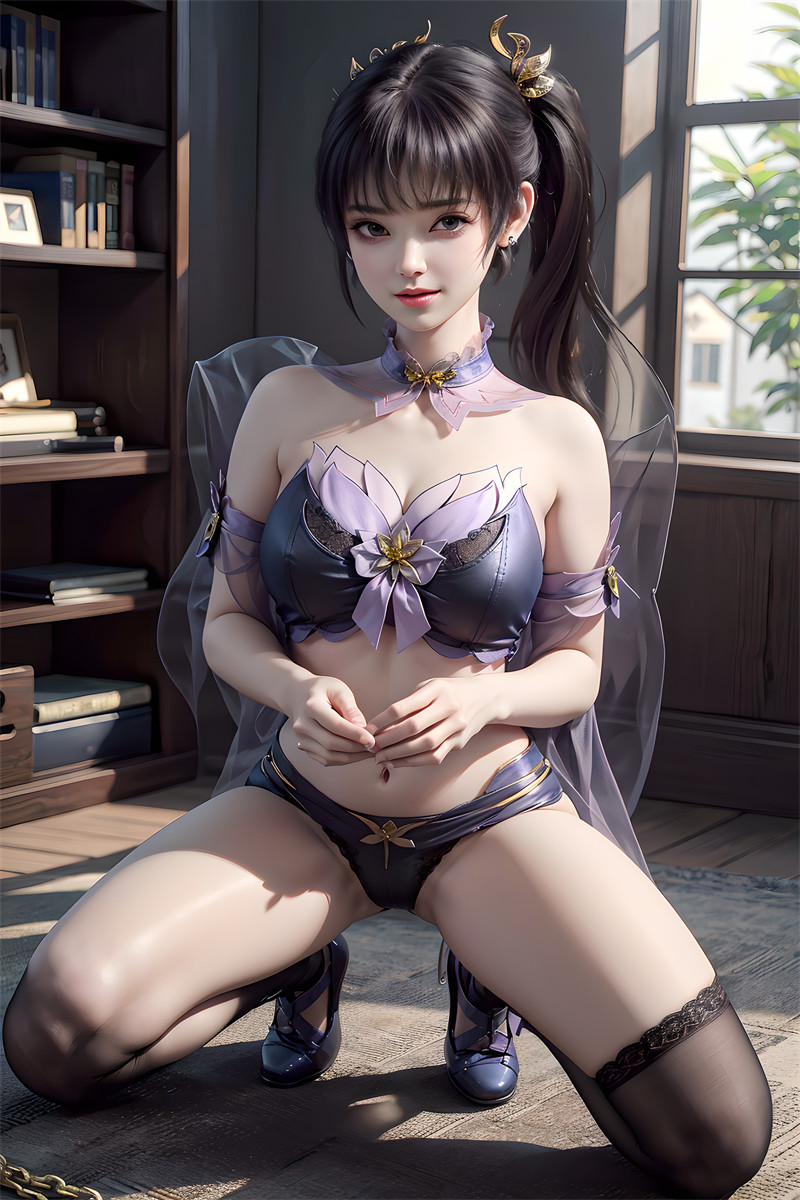 [第五百一十二期] [斗破苍穹] [紫嫣 · 系列一] 黑色内衣 [57P]