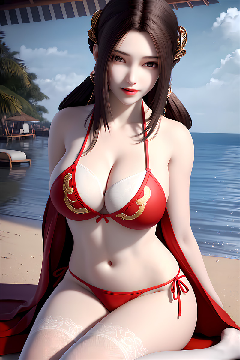 [第六百四十六期] [完美世界] [秦怡宁 · 系列一] 沙滩比基尼露出 [37P]