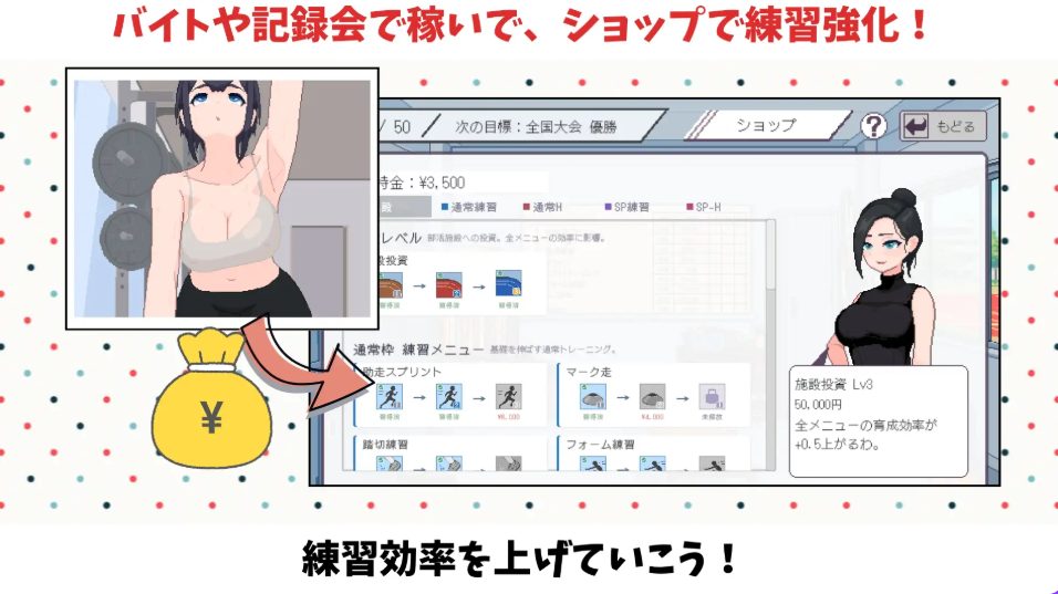 【PC/生肉/互动/SLG游戏/188M】 陆上选手的培育方法 （陸上選手のエッチな育て方） 生肉+互动SLG游戏+188M