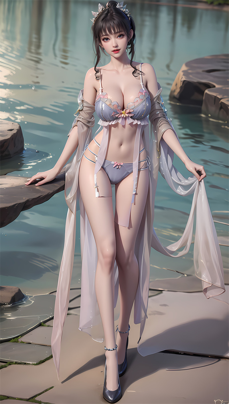 [第五百一十三期] [斗破苍穹] [紫嫣 · 系列二] 水池薄纱诱惑 [31P]