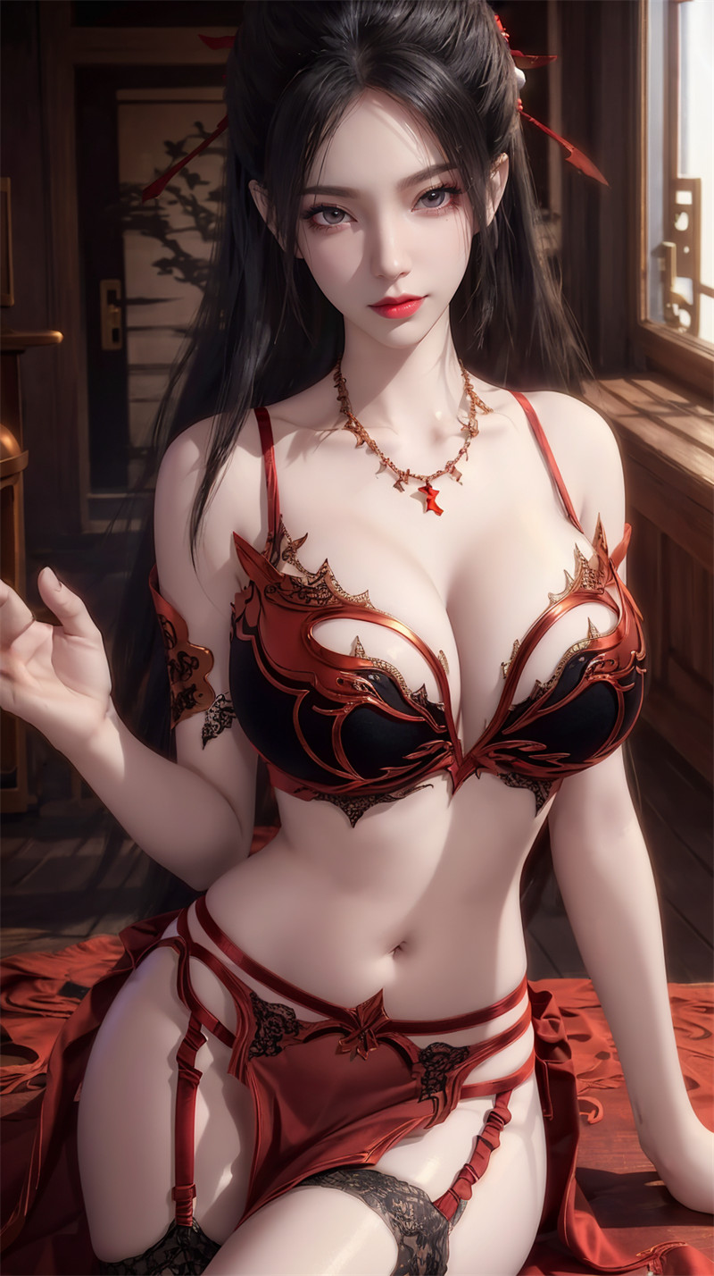 [第三百五十一期] [天行九歌] [焰灵姬 · 系列七] 吊带黑丝 [30P]