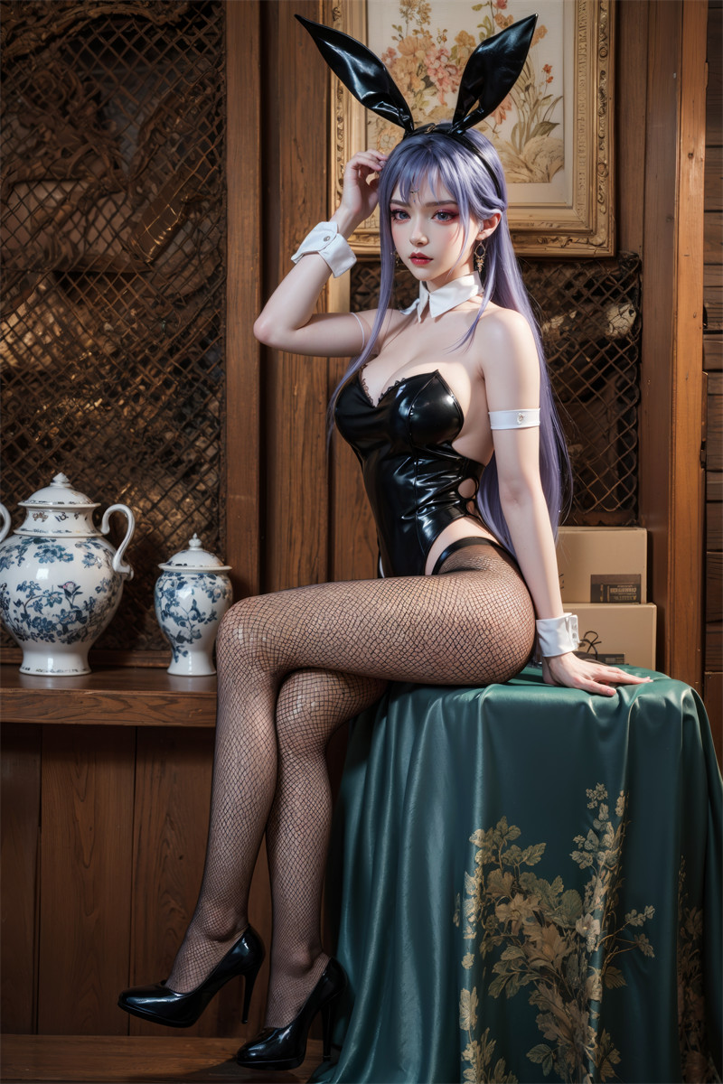 [第一百二十一期] [百炼成神] [天穹 · 系列九] 兔女郎丝袜高跟诱惑 [42P]