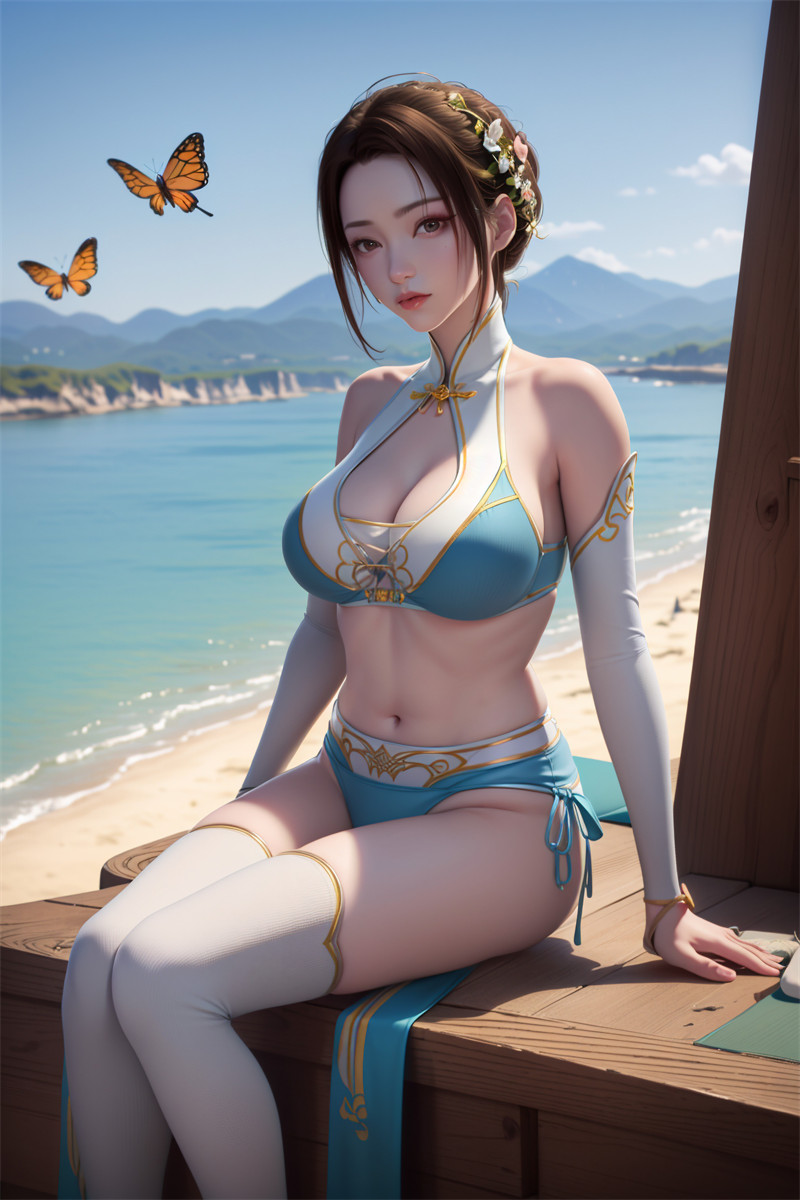 [第四百五十七期] [斗破苍穹] [纳兰嫣然 · 系列一] 海滩比基尼 [17P]