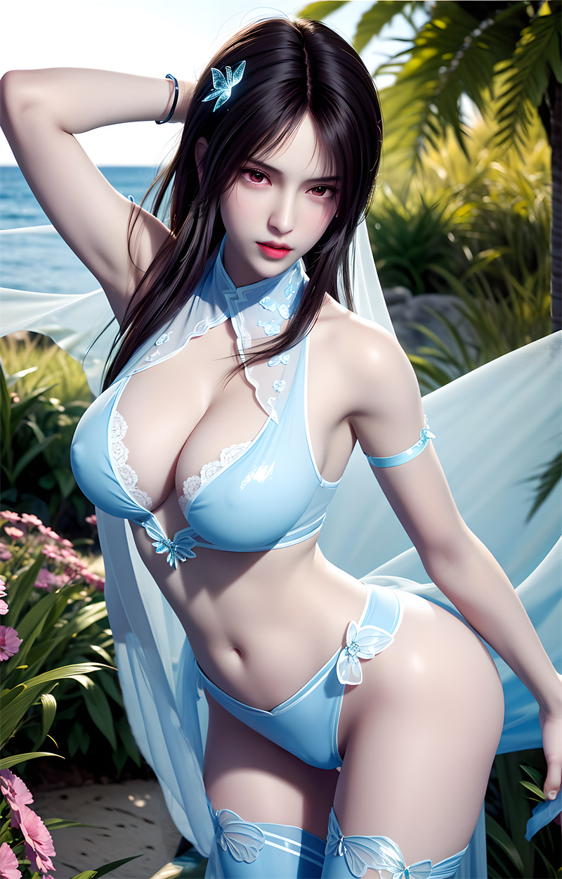 [第一百四十二期] [画江湖之不良人] [姬如雪 · 系列二] 泳池薄纱情趣 [34P]