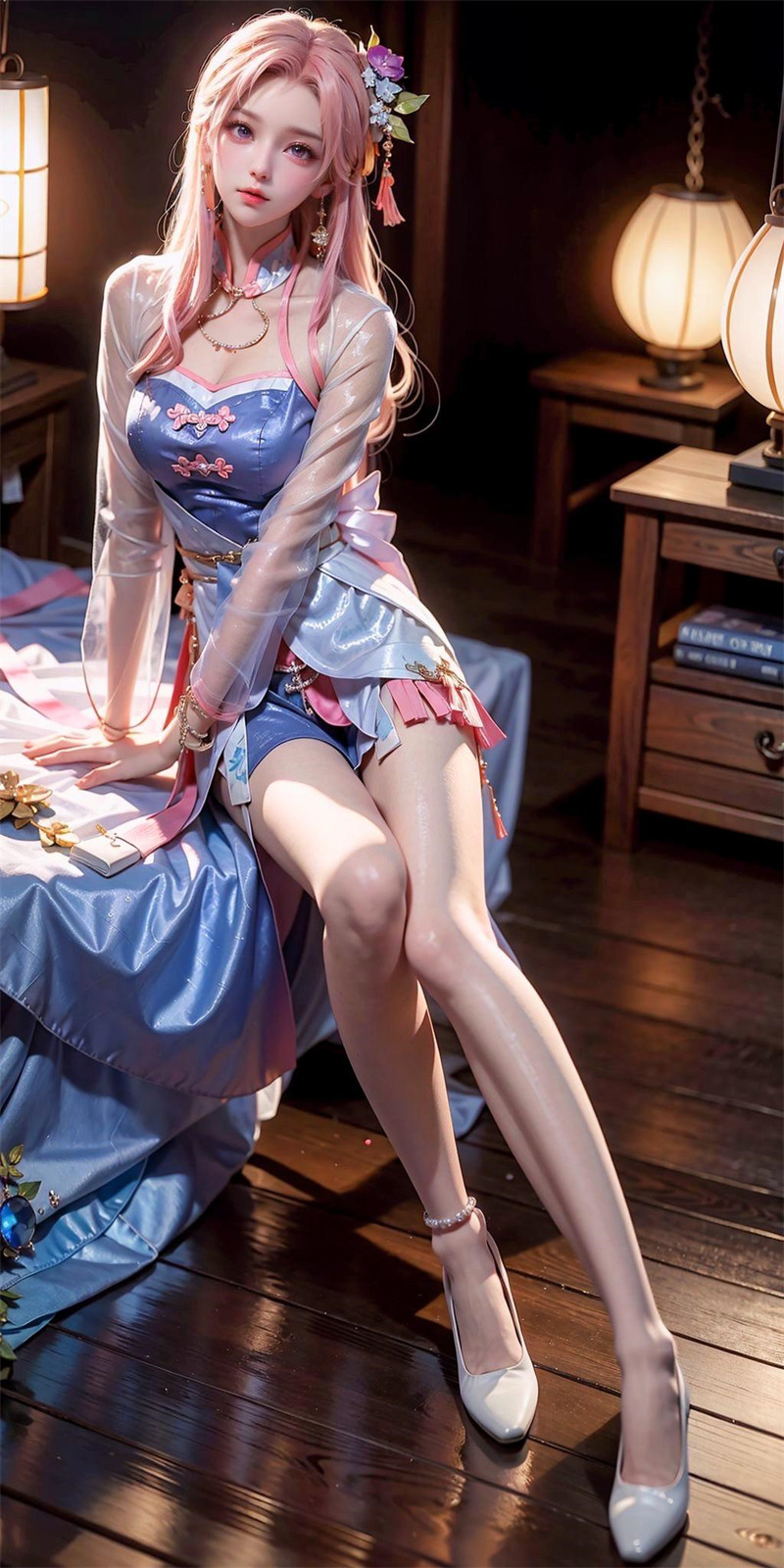 [第九百三十八期] [王者荣耀] [王昭君 · 系列一] 大长腿制服 [58P]