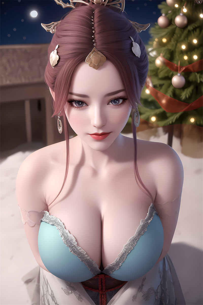 [第三百五十九期] [万界仙踪] [灵韵 · 系列二] 巨乳圣诞 [34P]