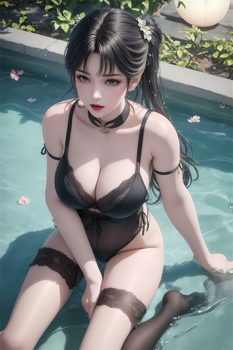 [第一千一十七期] [诛仙] [碧瑶 · 系列五] 泳衣黑丝 [25P]