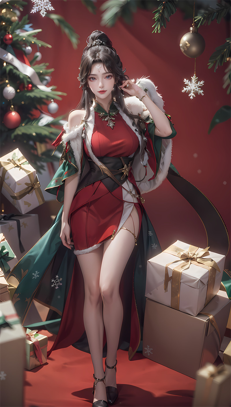 [第四百零一期] [仙逆] [周紫虹 · 系列六] 圣诞制服黑丝写真 [46P]