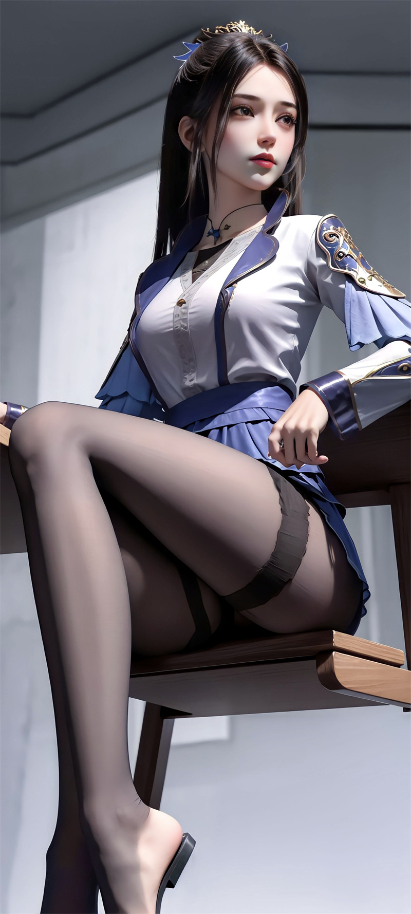 [第二百二十二期] [君有云] [南宫夕儿 · 系列七] 黑丝大长腿 [27P]