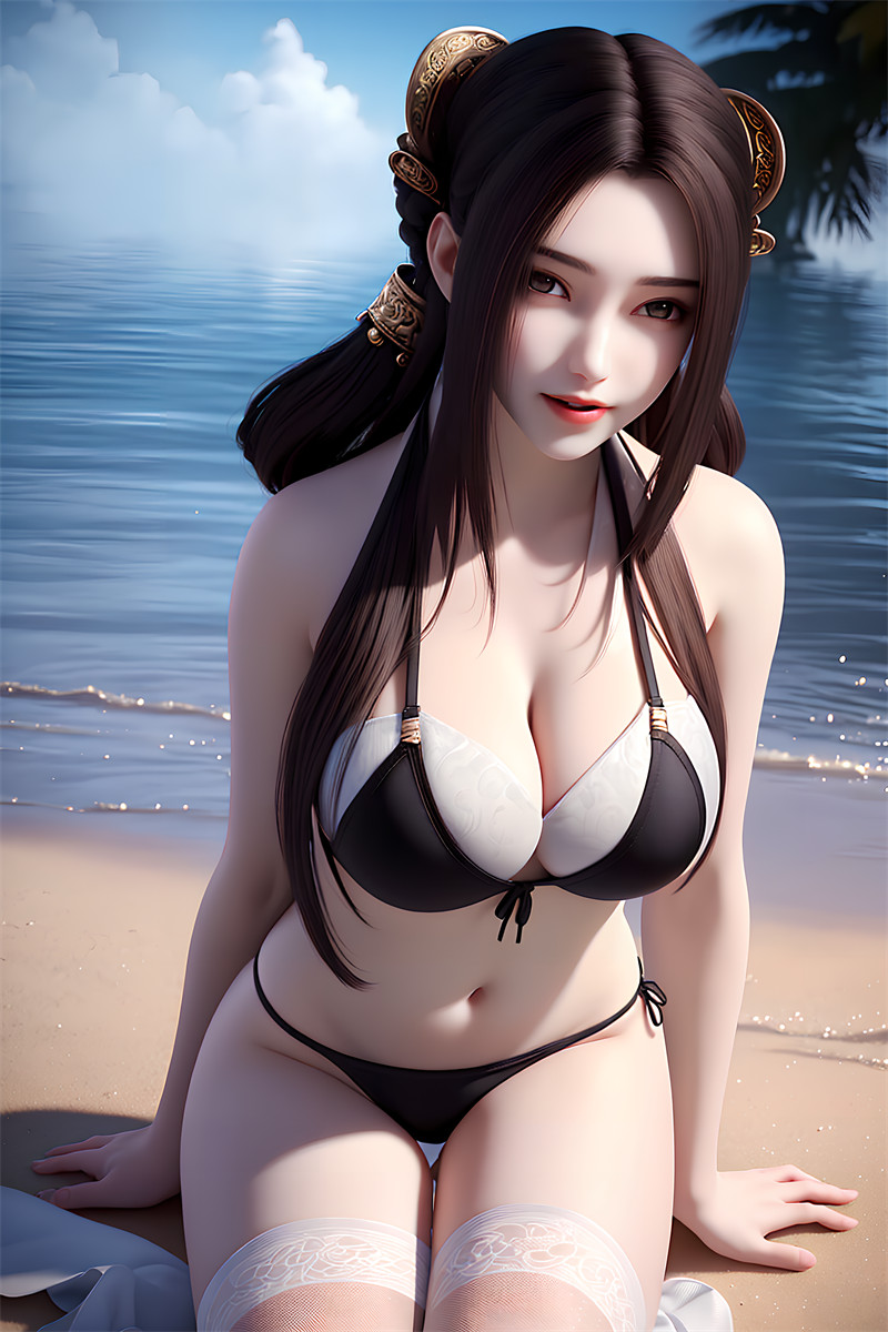 [第六百四十六期] [完美世界] [秦怡宁 · 系列一] 沙滩比基尼露出 [37P]