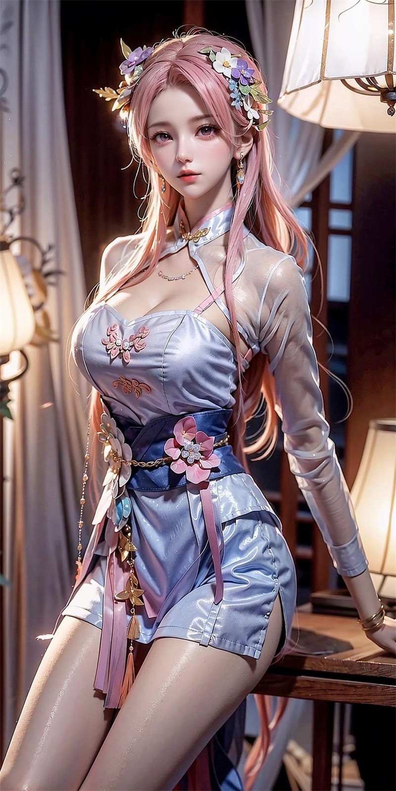[第九百三十八期] [王者荣耀] [王昭君 · 系列一] 大长腿制服 [58P]