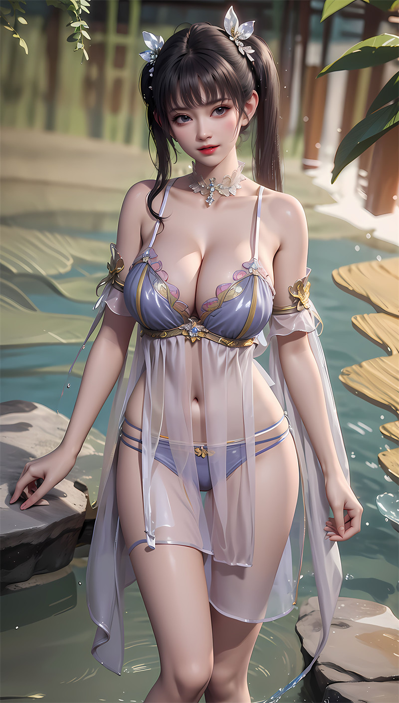 [第五百一十三期] [斗破苍穹] [紫嫣 · 系列二] 水池薄纱诱惑 [31P]