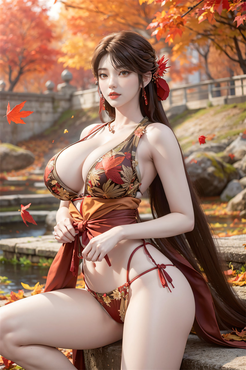 [第五百九十七期] [完美世界] [火灵儿 · 系列二] 枫叶户外 [71P]