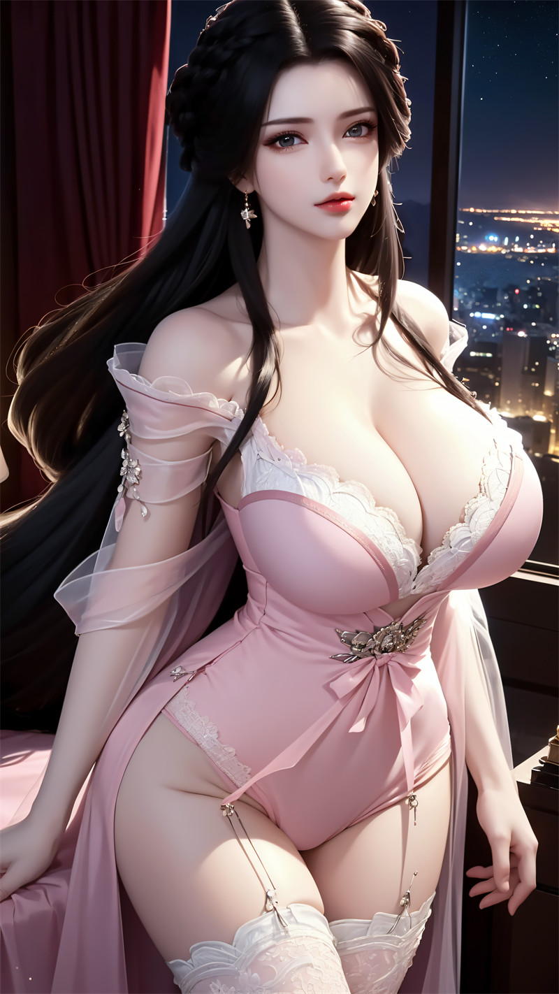 [第四百一十四期] [星辰变] [姜立 · 系列八] 粉色睡衣白丝 [47P]