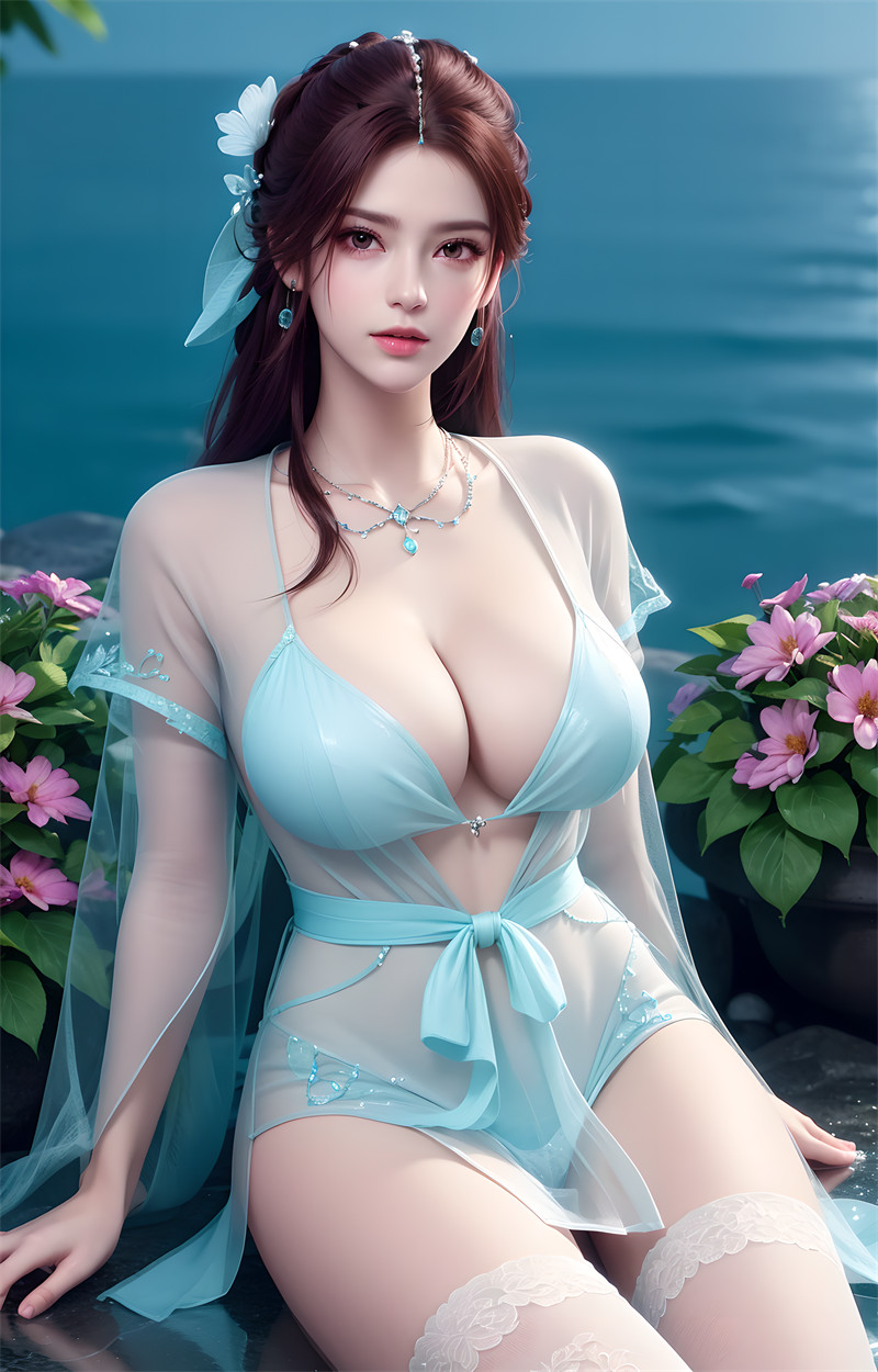 [第六百八十八期] [完美世界] [叶倾仙 · 系列一] 海边薄纱诱惑 [32P]