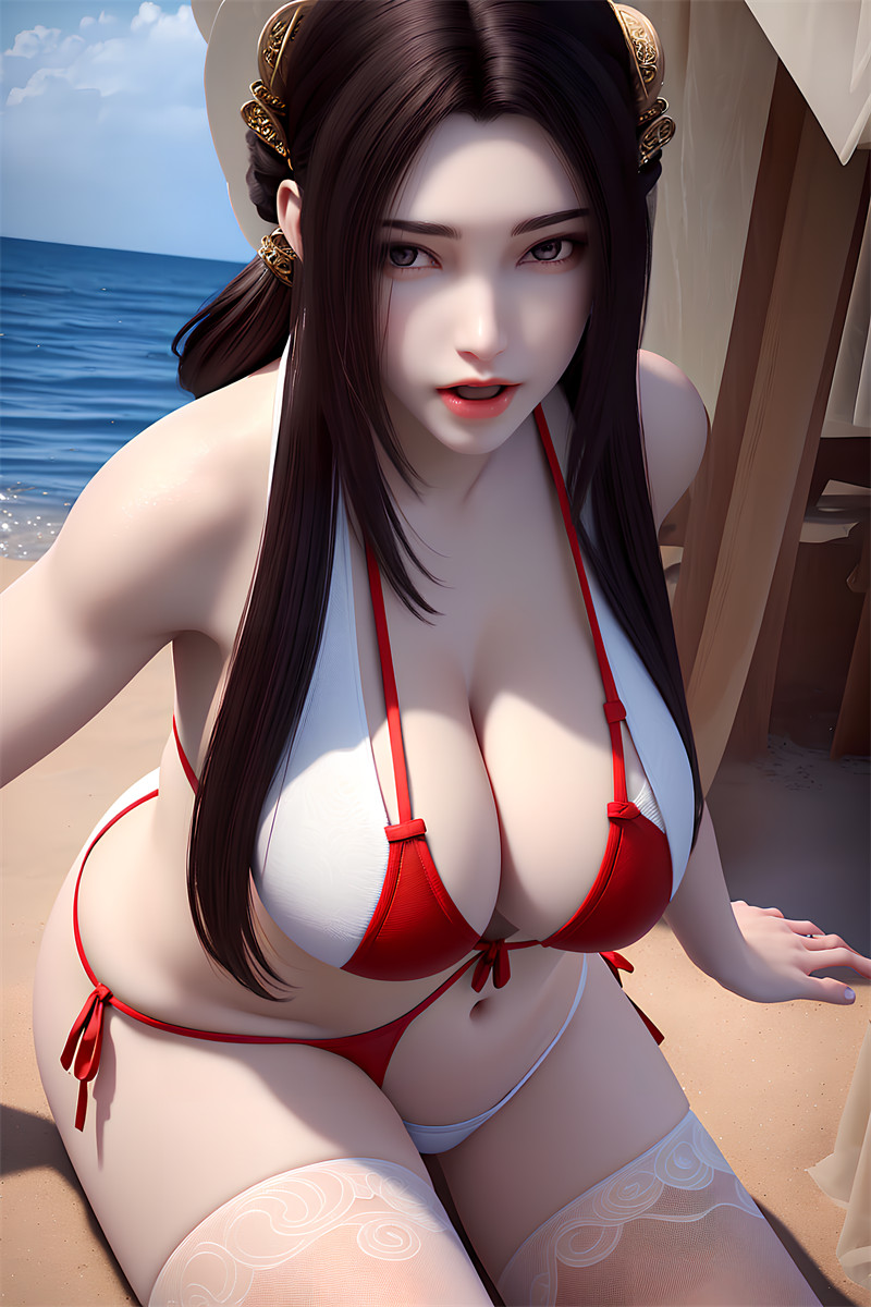 [第六百四十六期] [完美世界] [秦怡宁 · 系列一] 沙滩比基尼露出 [37P]