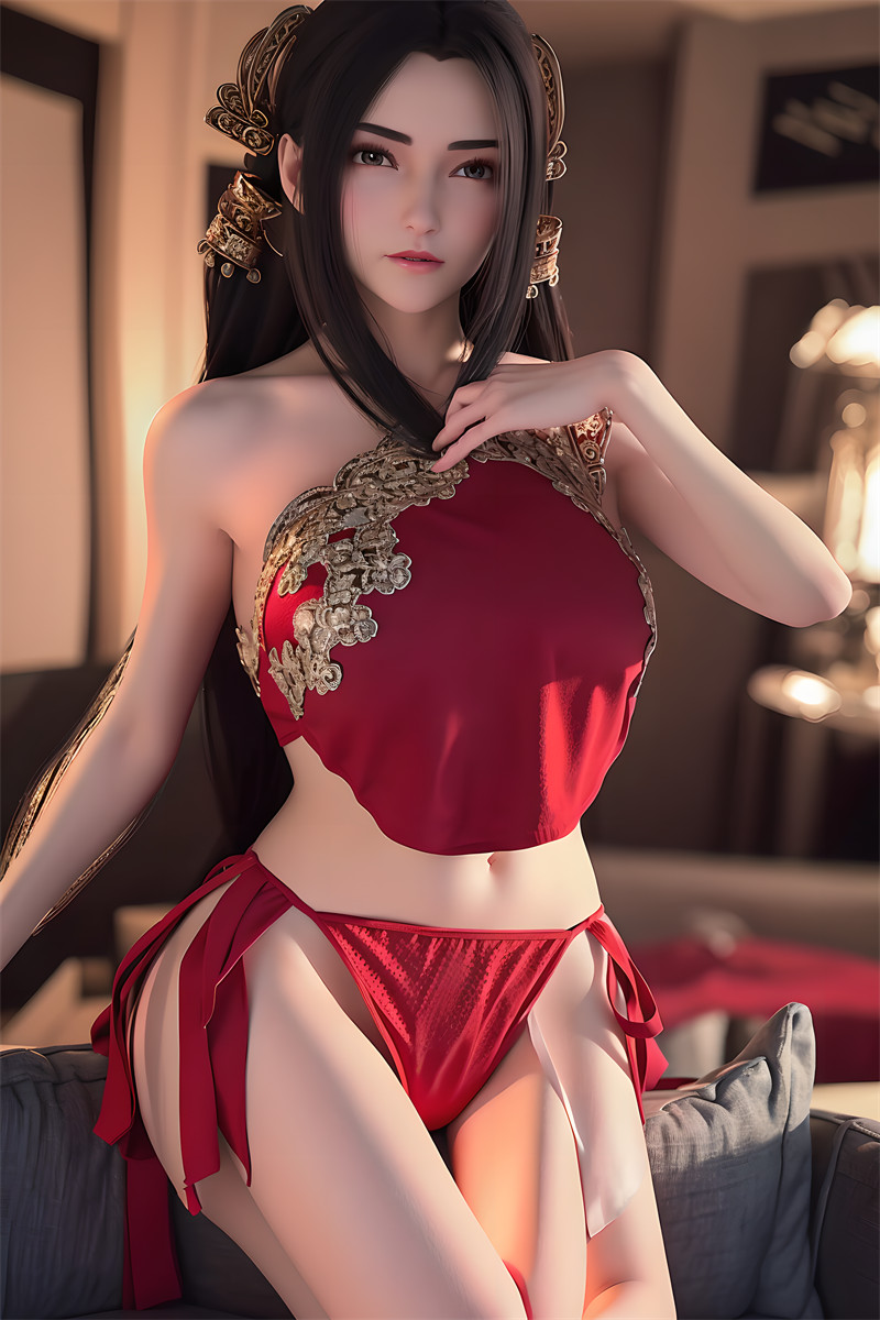 [第六百四十八期] [完美世界] [秦怡宁 · 系列三] 情趣红肚兜 [20P]