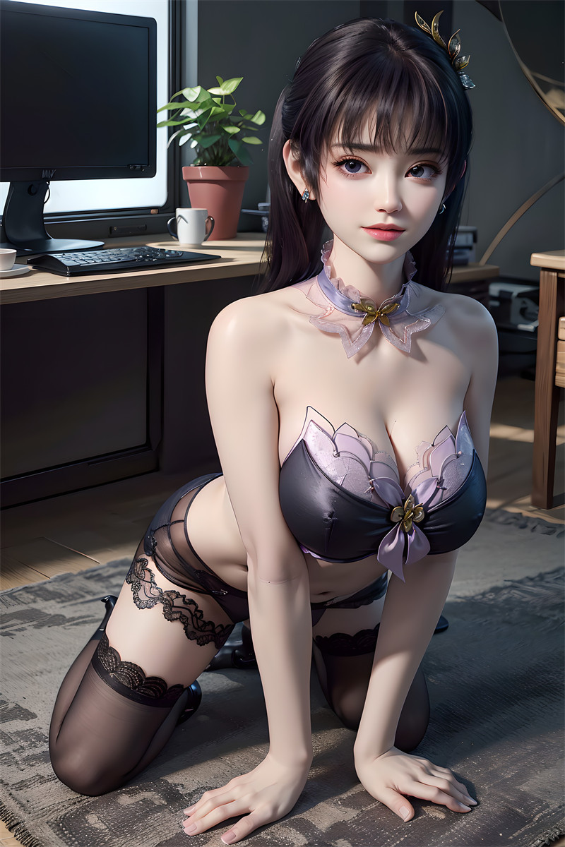 [第五百一十二期] [斗破苍穹] [紫嫣 · 系列一] 黑色内衣 [57P]