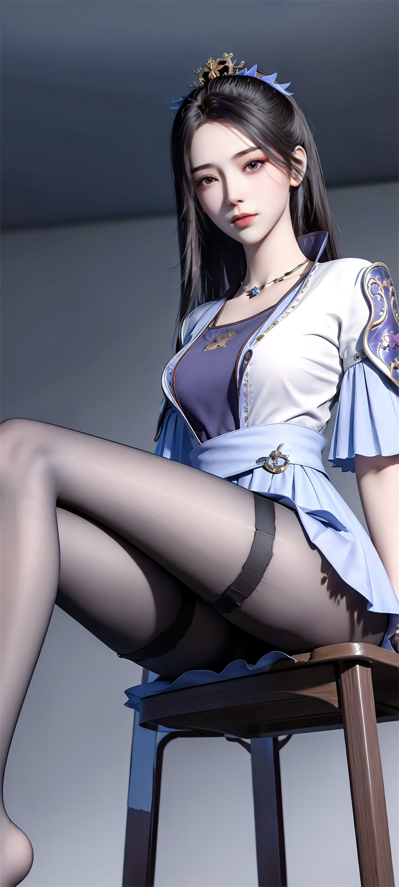 [第二百二十二期] [君有云] [南宫夕儿 · 系列七] 黑丝大长腿 [27P]