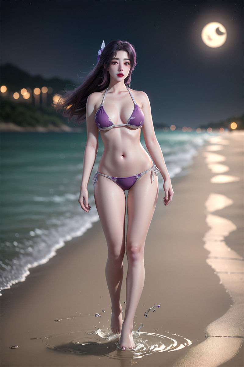 [第七百一十七期] [完美世界] [云曦 · 系列十五] 沙滩比基尼 [47P]